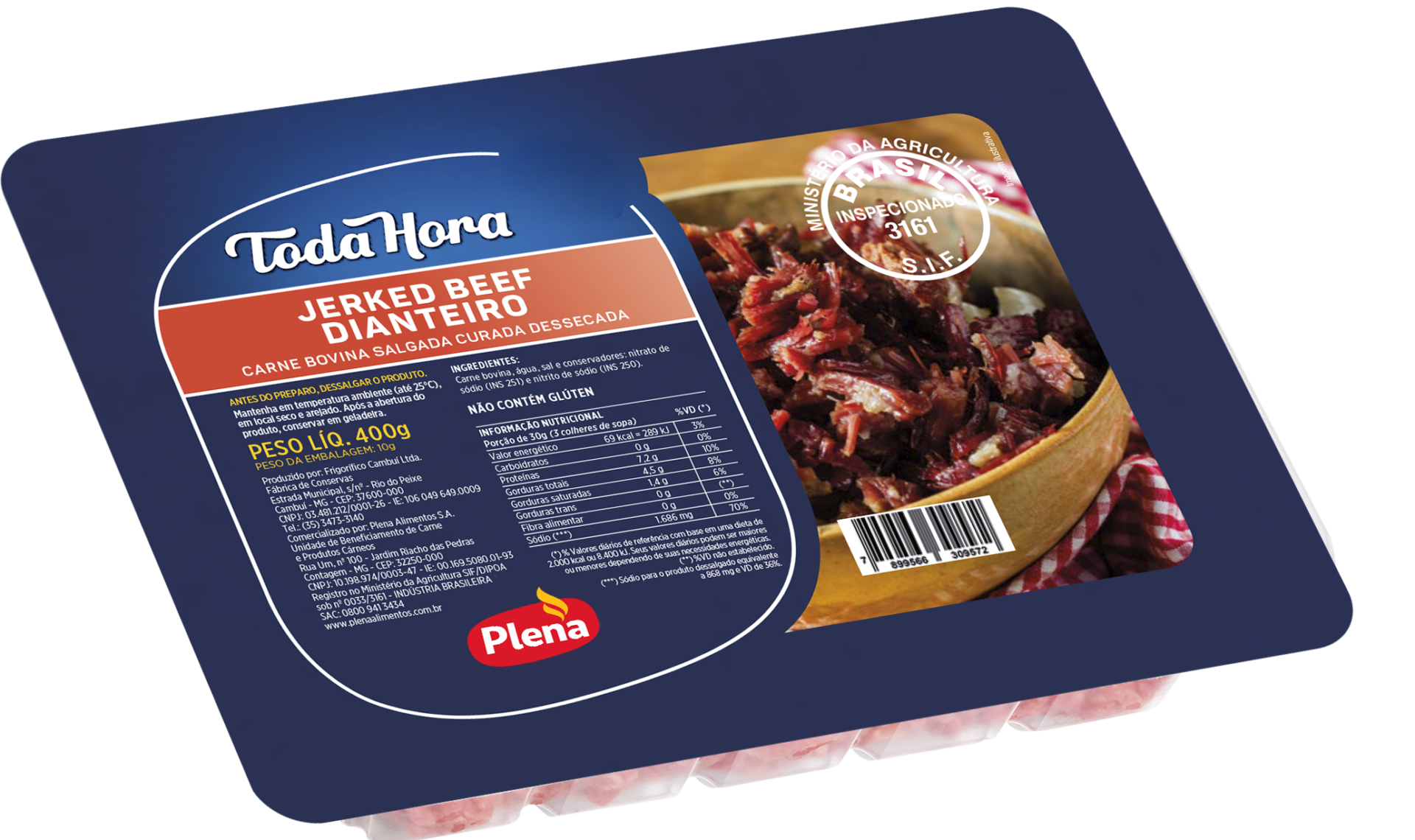 Jerked Beef Dianteiro Toda Hora Plena Alimentos